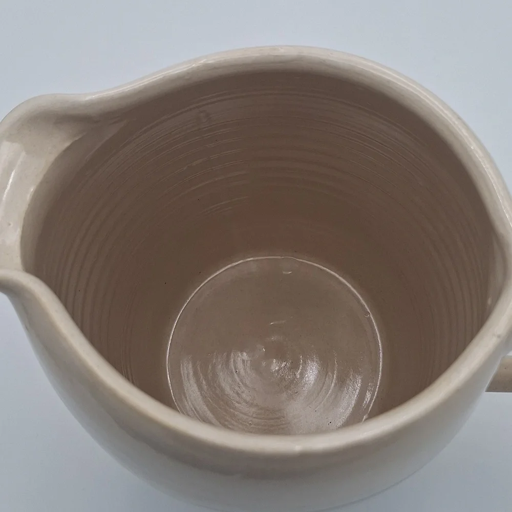 Storie & Son Pottery Vintgage Pitcher Hand Painted Ceramic Pitcher Collectible